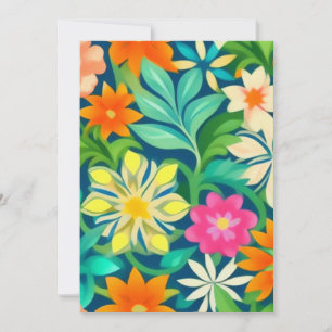 Colorful Floral Pattern Kaart
