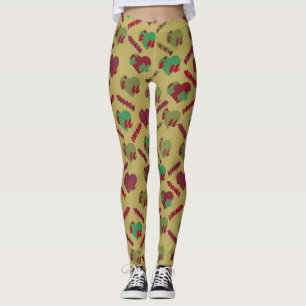 Colorful Floral Pattern Leggings