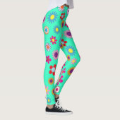 Colorful Floral Pattern Leggings (Rechts)