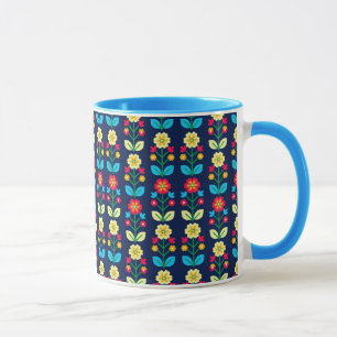 Colorful Floral Pattern Mok