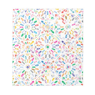 Colorful Floral Pattern Notitieblok
