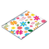 COLORFUL FLORAL PATTERN NOTITIEBOEK (Linkerzijde)