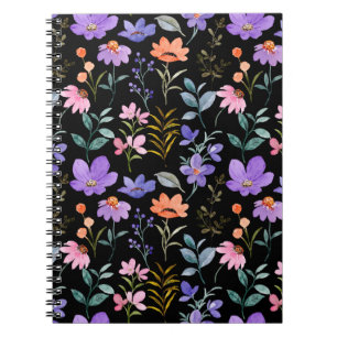 Colorful Floral Pattern Notitieboek