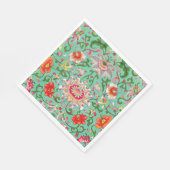 Colorful Floral Pattern Servet (Hoek)