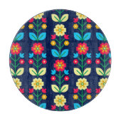 Colorful Floral Pattern Snijplank (Voorkant)