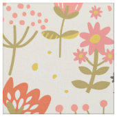 Colorful Floral Pattern Stof (Close Up)