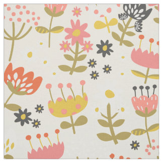 Colorful Floral Pattern Stof