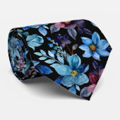 Colorful Floral Pattern Stropdas (Opgerold)