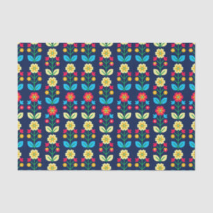 Colorful Floral Pattern Tissuepapier