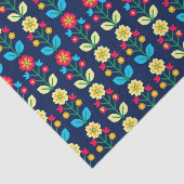 Colorful Floral Pattern Tissuepapier (Detail)