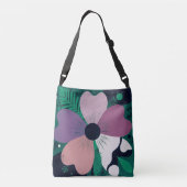 Colorful Floral Pattern Tote Bag – Cute Modern Flo (Dos)