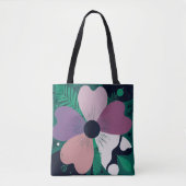 Colorful Floral Pattern Tote Bag – Cute Modern Flo (Devant)