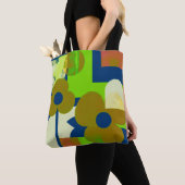 Colorful Floral Pattern Tote Bag – Cute Vibrant Fl (De près)