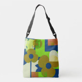 Colorful Floral Pattern Tote Bag – Cute Vibrant Fl (Dos)