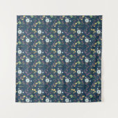 Colorful Floral Pattern Wandkleed (Voorkant (horizontaal))