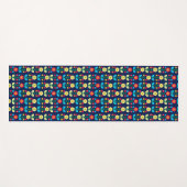 Colorful Floral Pattern Yogamat (Voorkant (horizontaal))