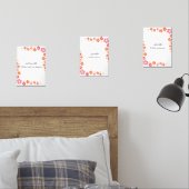 Colorful Floral Ramadan Wall Art – Dua Print  Set  (Chambre à coucher)