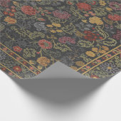 Colorful Floral Rug Pattern Cadeaupapier (Hoek)