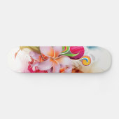 Colorful Floral Splash Skateboard (Horizontaal)