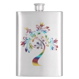 COLORFUL FLORAL TREE FLACON