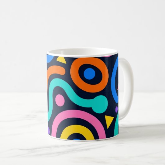 Colorful Flow World Mug Koffiemok (Voorkant rechts)