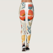 Colorful Flower Art Leggings (Achterkant)