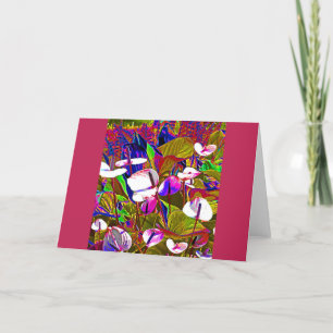 Colorful Flower Garden Card Kaart