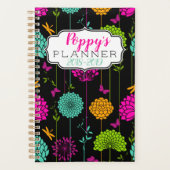 Colorful Flower Garden Spiral Planner (Voorkant)