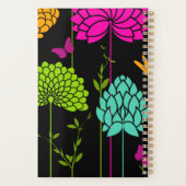 Colorful Flower Garden Spiral Planner (Achterkant)