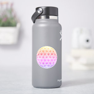 Colorful Flower of life, bange geometrie, zen Sticker