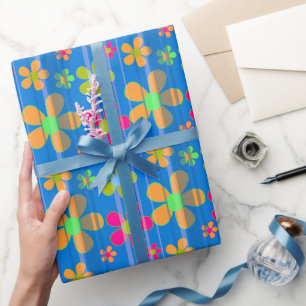 Colorful Flower Pattern Cadeaupapier