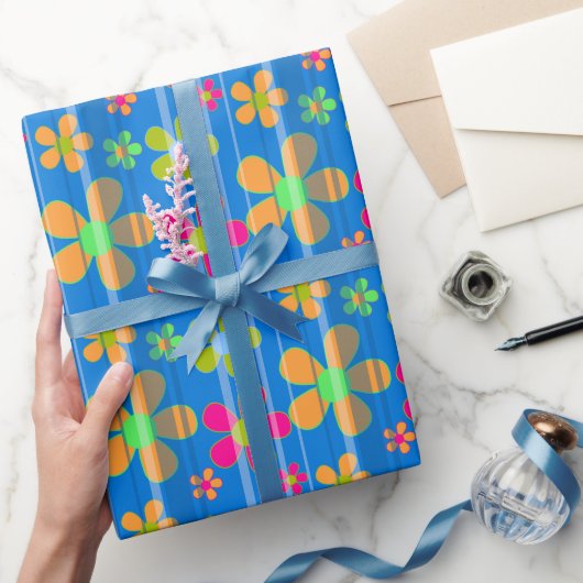 Colorful Flower Pattern Cadeaupapier (Geschenken)