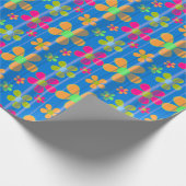 Colorful Flower Pattern Cadeaupapier (Hoek)