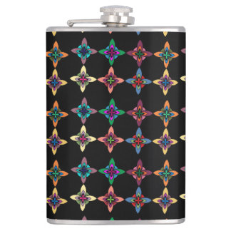 Colorful Flower Pattern Heupfles