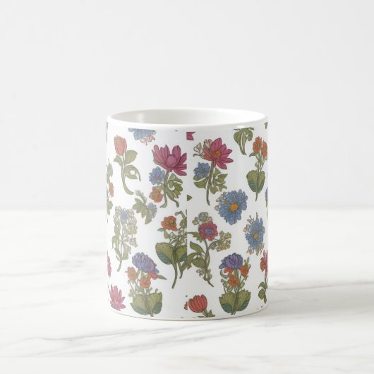 Colorful Flower Pattern Koffiemok (Center)