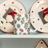 Colorful Flower Pattern Koffiemok