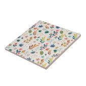 Colorful Flower Pattern Tegeltje (Zijkant)