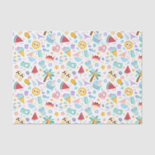 Colorful Flower Pattern Tissuepapier