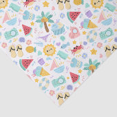 Colorful Flower Pattern Tissuepapier (Detail)