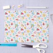 Colorful Flower Pattern Tissuepapier (Craft)