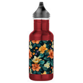 Colorful Flower Pattern Waterfles (Rechts)