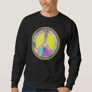 Colorful Flower Power Peace Sign 2 Fan Fun Trui