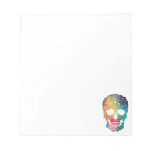 Colorful Flower Skull Notitieblok