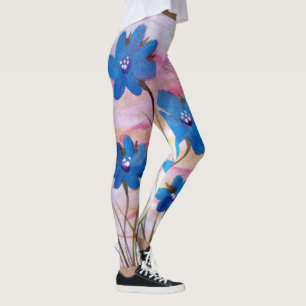 Colorful Flowered Leggings