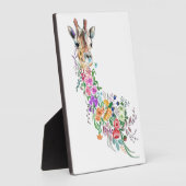 Colorful Flowers Bouquet Giraffe - Drawing Modern Fotoplaat (Zijkant)