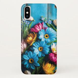Colorful Flowers iPhone X Hoesje