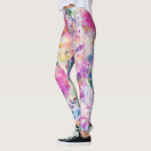Colorful Flowers Collage Leggings (Links)