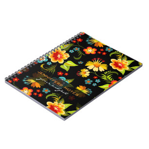 Colorful   Flowers Design Notitieboek