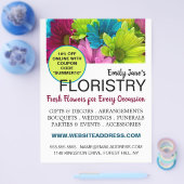 Colorful Flowers, Floristry Flyer (Enkel)