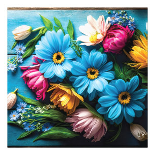 Colorful Flowers Foto Afdruk